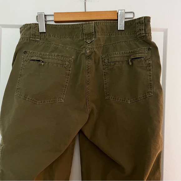 vintage 90s Y2K j. crew green label low-rise wide leg khaki workwear style pants - Picture 8 of 11
